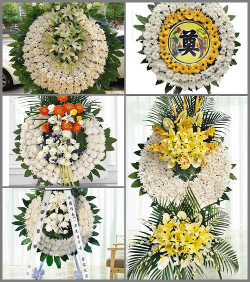 山东青岛莱西市马连庄镇管家村花圈速递