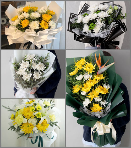 山东青岛莱西市马连庄镇管家村白事花束代送